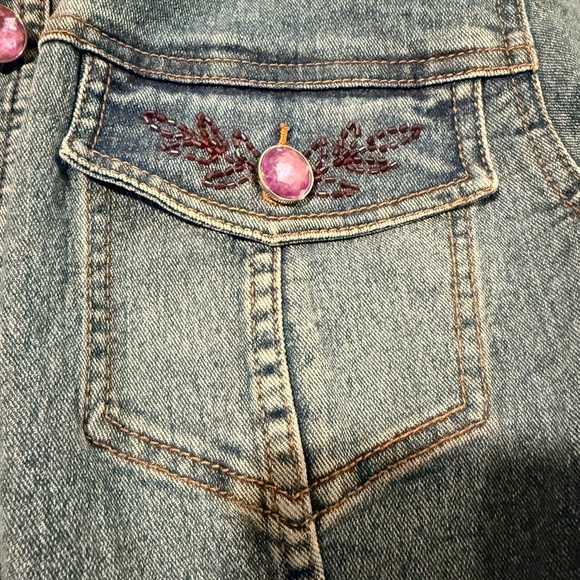 Embroidered Women's Boot Cut Jeans - Picture 7 of 7